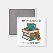 Weekend vol boekenliefhebbers magneet (Voorkant / Achterkant)