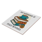 Weekend vol boekenliefhebbers tegeltje (Zijkant)