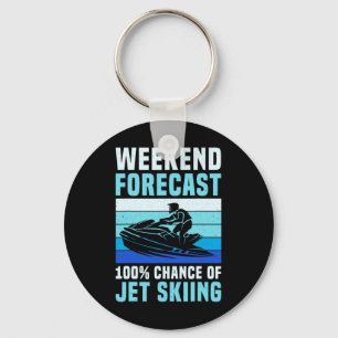 Weekend Voorspelling 100% Kans Op Grappige Jetski Sleutelhanger