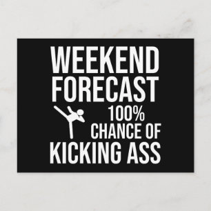 Weekend Voorspelling - 100% Kans op Lekker Kicken Briefkaart