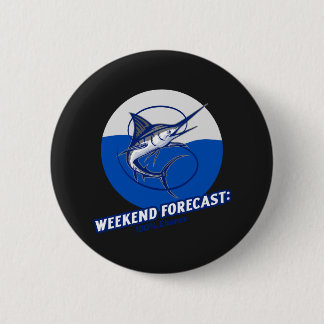 Weekend Voorspelling 100% Kans Ronde Button 5,7 Cm