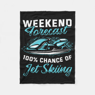 Weekend Voorspelling Jetskiën Grappig Jetski 1 Fleece Deken