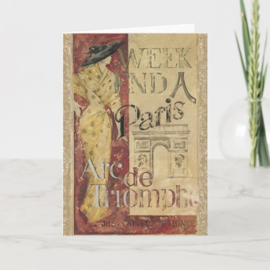Weekendje Parijs Kaart (Voorkant)