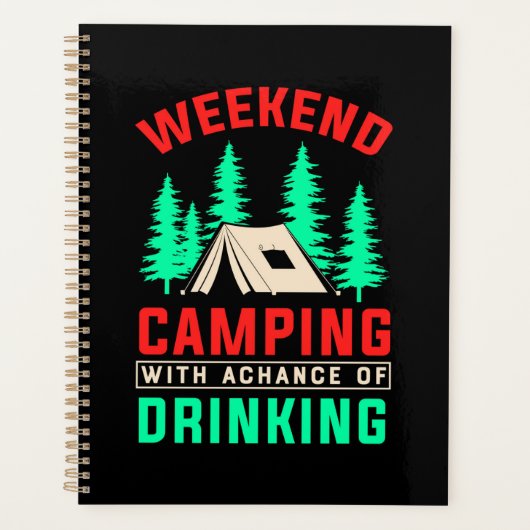 Weekendkamperen met kans op Drink-43675 Planner (Voorkant)