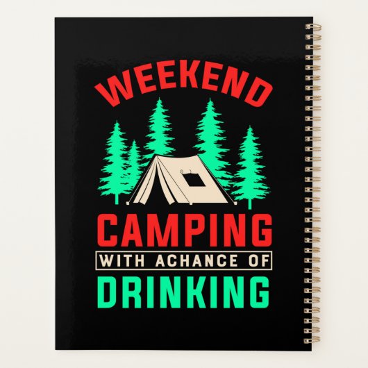 Weekendkamperen met kans op Drink-43675 Planner (Achterkant)