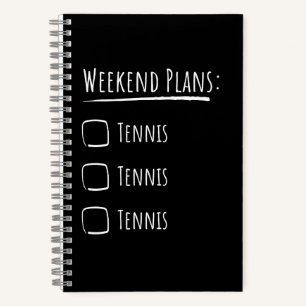 Weekendplannen Tennis Notitieboek