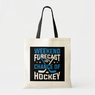 Weekendprognose 100 % ockey tote bag