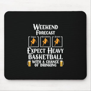 Weekendprognose Basketball en bier Muismat