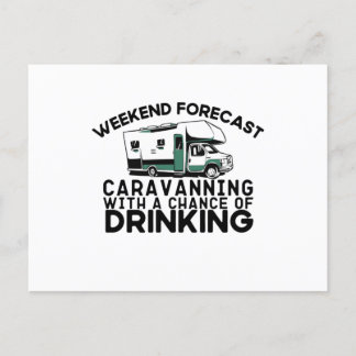 Weekendprognose - caravaning Drink Briefkaart