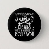 Weekendprognose Cigars Chance Bourbon Ronde Button 5,7 Cm (Voorkant)