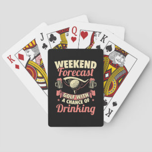 Weekendprognose Golf met kans op Drink Pokerkaarten