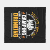 Weekendprognose met kans op drink fleece deken (Voorkant (Horizontaal))