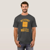 Weekends are for Waffles Snack Biscuits gift T-shirt (Voorkant volledig)