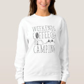 Weekends Coffee And Camping Trui (Voorkant)