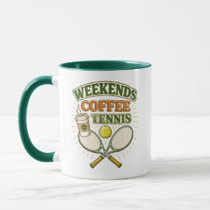 Weekends Coffee Tennis – Perfect voor tennis liefh Mok
