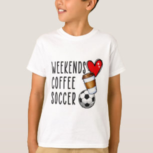 Weekends Coffee Voetbal T-shirt