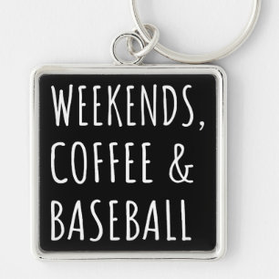 Weekends, koffie en honkbal i sleutelhanger