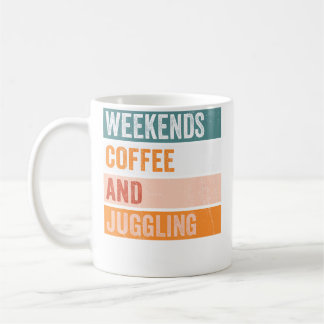 Weekends Koffie En Jongleren Grappige Hobby Koffiemok