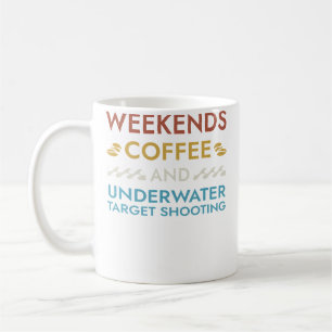 Weekends Koffie En Onderwater Schietschijf Zeggen Koffiemok