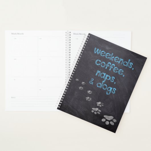 Weekends Koffiekranen en honden - Hondenliefhebber Planner (Display)