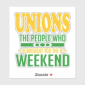 Weekends van de Unie Sticker (Vel)