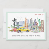 Weekenduitstapje NYC | Cadeaureis ticket tegoedbon Kaart (Voorkant)