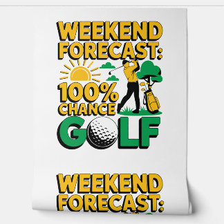 Weekendvoorspelling 100% kans op golf behang