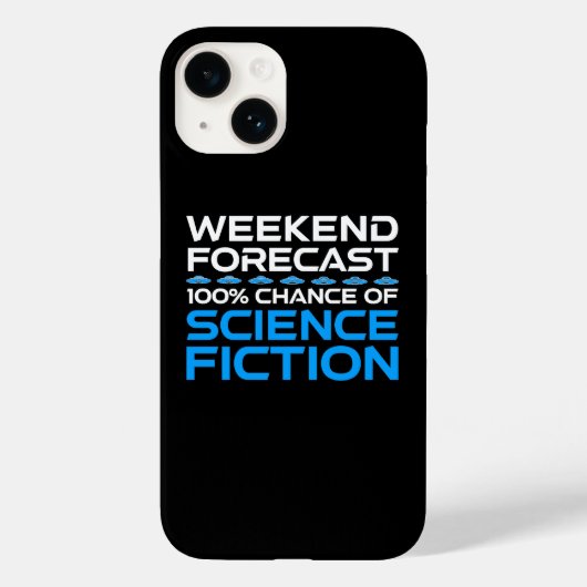 Weekendvoorspelling - 100% kans op sciencefiction Case-Mate iPhone case (Achterkant)