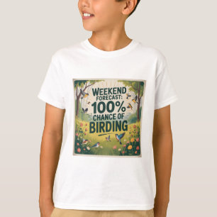 Weekendvoorspelling: 100% Kans op Vogels - Retro N T-shirt