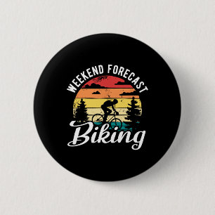 Weekendvoorspelling Fietsen Afdaling Mountainbiken Ronde Button 5,7 Cm