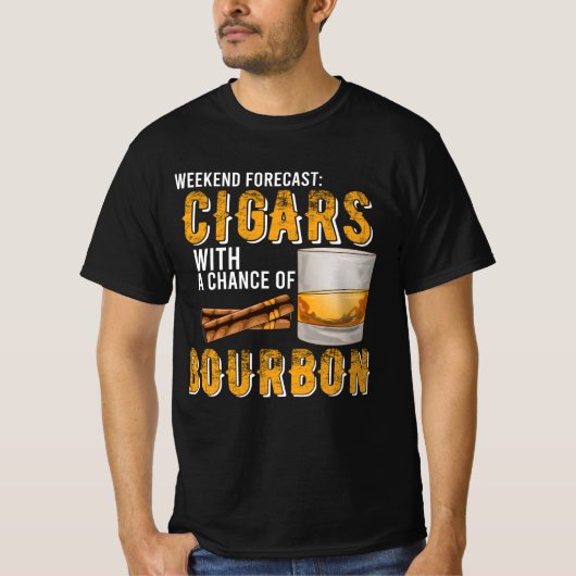 Weekendvoorspellingen met kanteling van Bourbon Gi T-shirt (Voorkant)