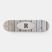 Weekhout monogrammen skateboard (Horizontaal)