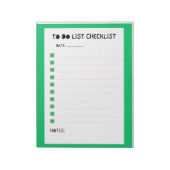 Weekly Checklist Planner Notitieblok (Gedraaid)