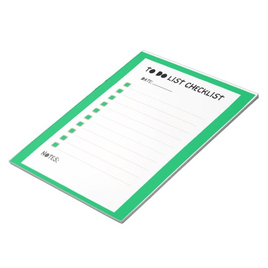 Weekly Checklist Planner Notitieblok (Schuin)