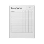 Weekly Habit Tracker Notitieblok (Gedraaid)