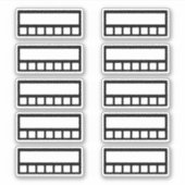 Weekly Habit Tracker Sticker (Voorkant)