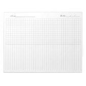 Weekly Habit Tracker,To Do List, Printable Planner Notitieblok (Voorkant)