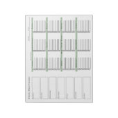 Weekly Meal Planner Grocery Shopping List Notitieblok (Gedraaid)