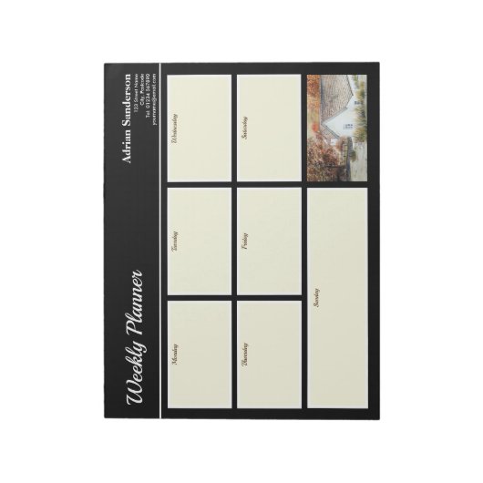 Weekly Planner Buttermere Village England herfst Notitieblok (Gedraaid)