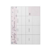 Weekly Planner Floral Notitieblok (Gedraaid)