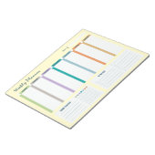 Weekly Planner Habit Tracker To Do List Notepad Notitieblok (Schuin)