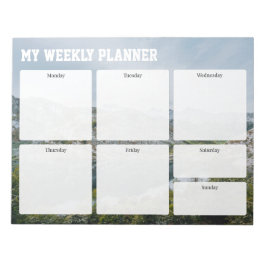 Weekly Planner (mountain) for active people,  Notitieblok