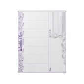 Weekly Planner - Pad, Voor die weekplannen Notitieblok (Gedraaid)