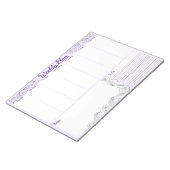 Weekly Planner - Pad, Voor die weekplannen Notitieblok (Schuin)