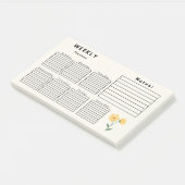 WEEKLY PLANNER POST-IT® NOTES (Schuin)