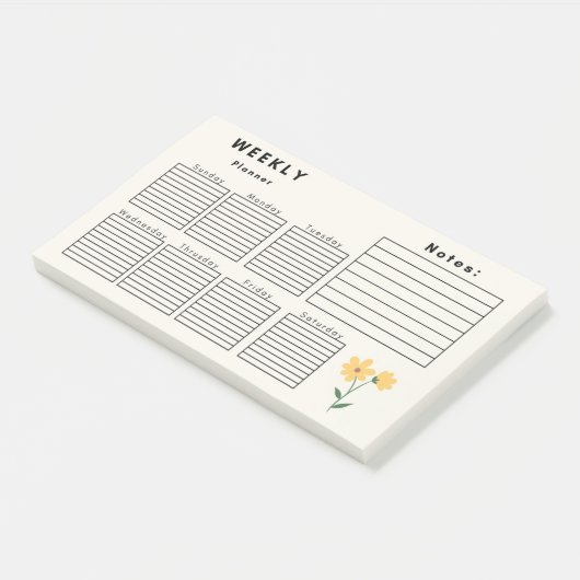 WEEKLY PLANNER POST-IT® NOTES (Schuin)