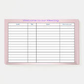 WEEKLY PLANNER POST-IT® NOTES (Voorkant)