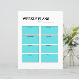 WEEKLY PLANS sheet