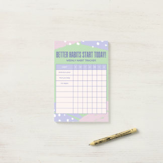 Weekly Tracker Post-it® Notes
