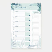 Weekmaaltijdplanner Post-it® Notes (Voorkant)